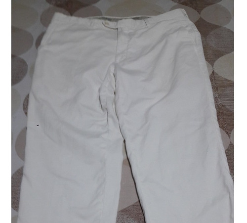 Pantalon Largo Tombolini Color Blanco Cintura 51 Cm