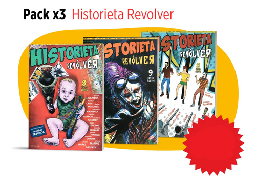 Historieta Revolver -pack Nro. 1/2/3