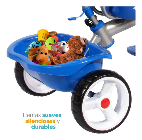 Imagen 4 de 6 de Triciclo 3 Etapas Flying Wheels Toldo Y Mango Direccionable