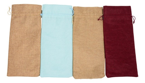 Nuevas Bolsas De Vino De Yute, Fundas Para Botellas De Vino