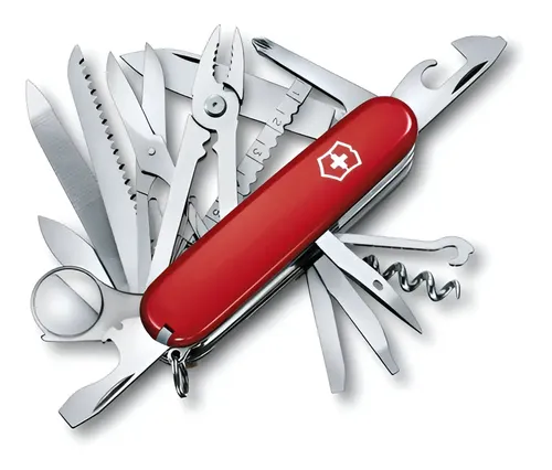 Canivete de bolso Victorinox Swiss Champ, 33 usos, vermelho