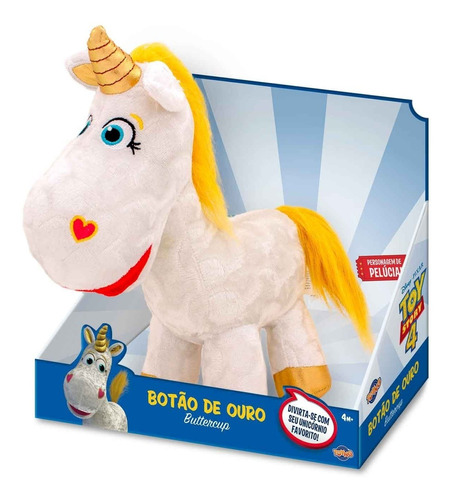 Brinquedo Pelucia Toy Story 4 Unicornio Botao De Ouro 38246