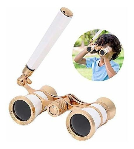 Telescopio Binocular Para Niños 3x25 Lente De Vidrio Óptico 