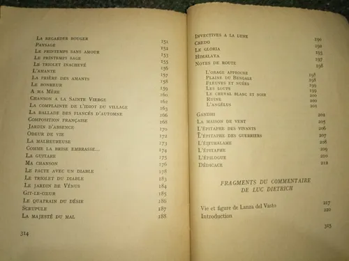 Libro Le Chiffre Des Choses Lanza Del Vasto