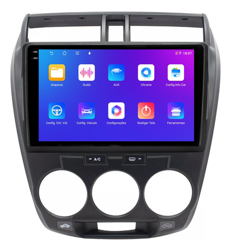 Multimidia City 09/14 9p Android Carplay 4/64gb + Ré