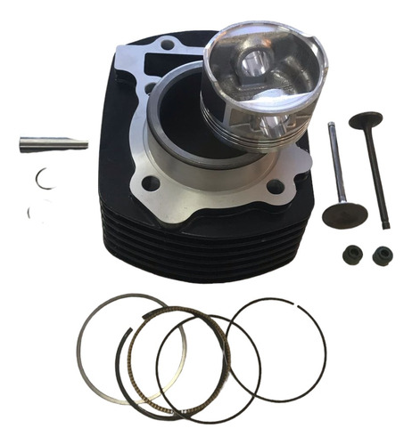 Kit Cilindro Piston Yamaha Fz 16 Con Junta Válvulas Y Retene