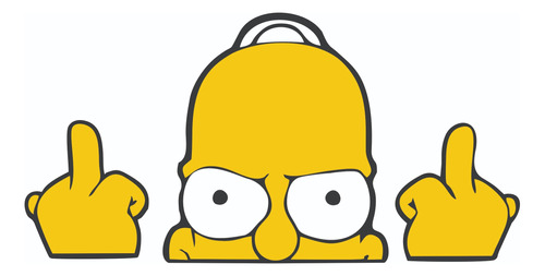 Vinilo Para Auto Homero Simpson - Calco - Sticker