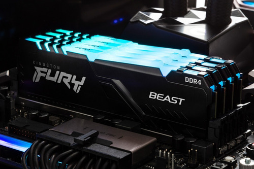 Imagen 3 de 3 de Kingston Fury Beast DDR4 RGB KF432C16BBA/16 1 16 GB - Negro - RGB