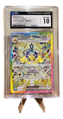 Galvantula Ex 168/142 - Cgc 10 - Pokemon Tcg - Surging Spark