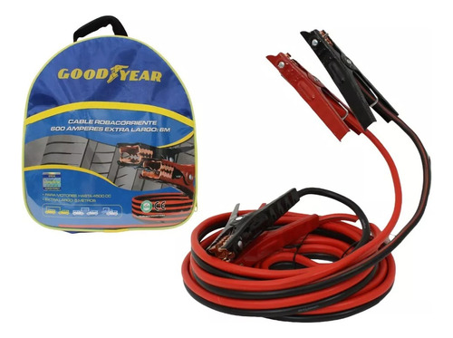 Kit Cables Auxiliares P/vehículos 600amp 6mts Goodyear 