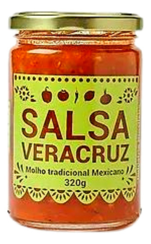 Molho Salsa Veracruz Mexicano P/ Nachos 320gr Villa Buena