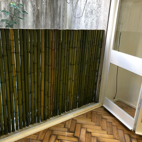 Cerco De Caña De Bambu Tacuara 1m Base X 070 Altura