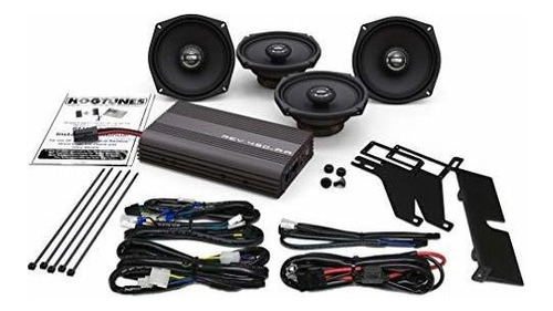 Amplificador Hogtunes De 200 Vatios Y 4 Canales Con Altavoce