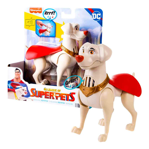 Boneco Com Som Cachorro Krypto Dc Super Pets - Mattel Hjf30