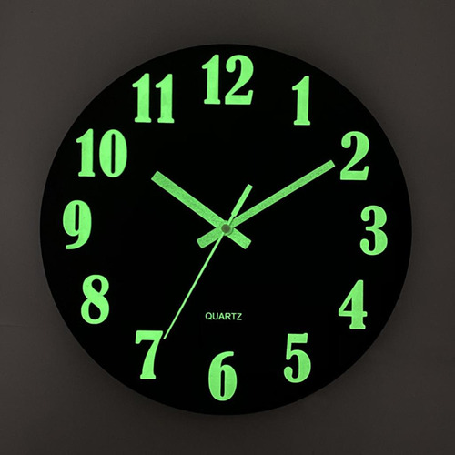Relojes De Pared Luminosos - Reloj De Números Clásicos