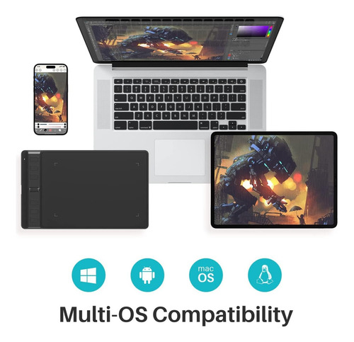 Qmx Tableta De Dibujo Huion H641p , Para Windows, Mac,