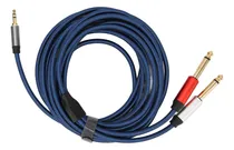 Comprar Cable De 3,5 Mm A 2 Divisores Estéreo Mono De 6,35 Mm Para D