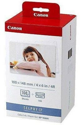 Imagen 5 de 5 de Canon Selphy Cp1300 Cp1200 Color Ink Paper Set Kp-108in-230