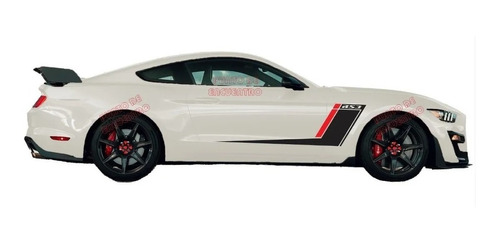 Stickers Franja Lateral Para Ford Mustang Rosh Rs3 2 Col