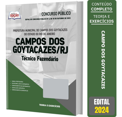 Apostila Prefeitura Campos Dos Goytacazes Rj 2024 Técnico