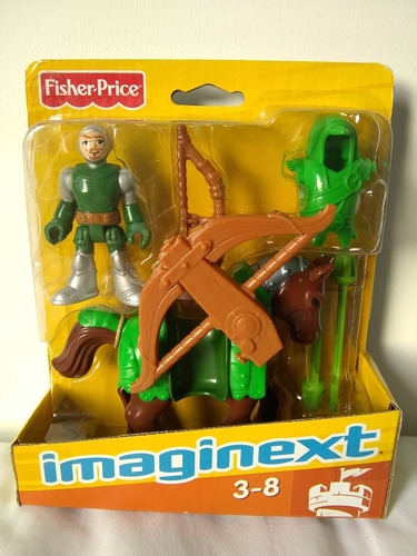 Imaginext Caballero Medieval Caballo Arco Flecha Fisher Pric