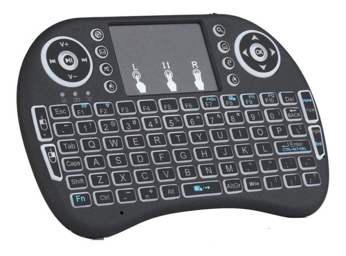 Teclado Ergonómico Con Touchpad Mini Teclado Inalámbrico 2.4