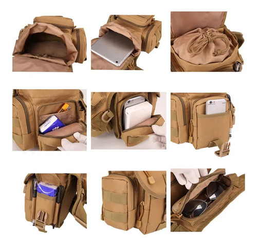 Riñonera Táctica Impermeable De Gran Capacidad