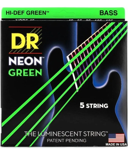 Encordado Bajo Dr Neon Green Ngb5