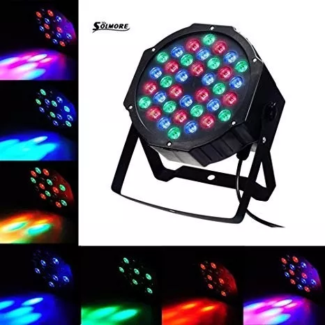 Luz Proton Par 36 Luces Dj Audioritmica Dmx Iluminacion Led Color de la luz  RGB