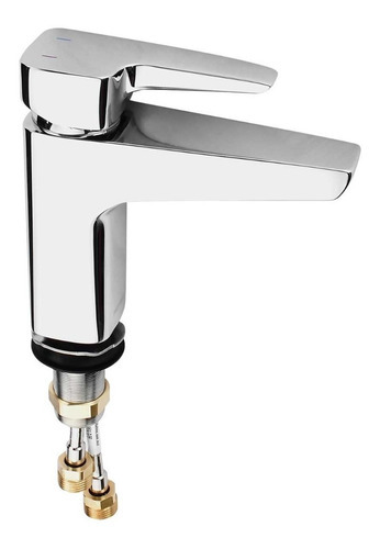 Monomando Bajo Para Lavabo Lusitania Helvex Lus-100 Cromo