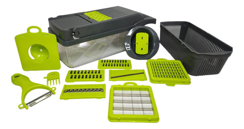 Set Cocina Rebanador Picador Moldes Huevos Cesta Verduras