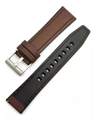 Correa Silicon Y Pu Piel Para Smartwatch 20mm 22mm
