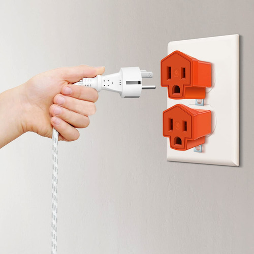 Adaptador 3 A 2 Naranja Troen 6-568 (8pzas)