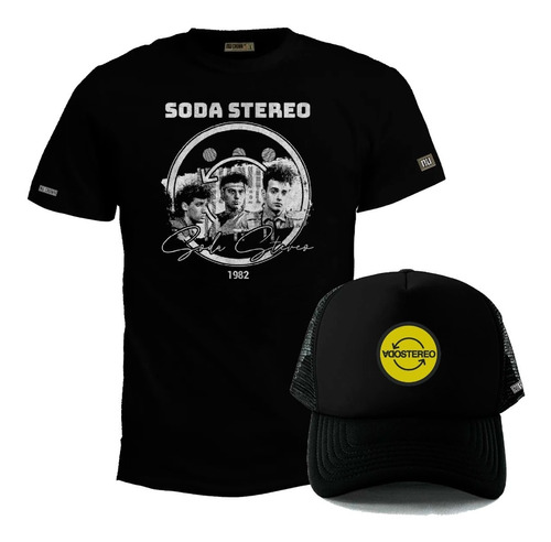 Pack Camiseta Más Gorra Soda Stereo Rock Español Cerati