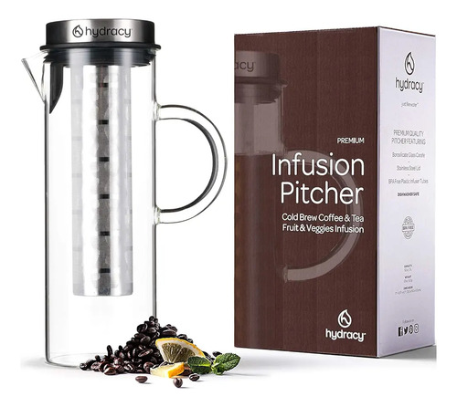 Cafetera Fria  Jarra Grande De Infusion De Vidrio De 1 6 Cua