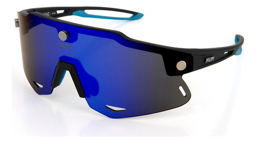 Óculos Hupi Magnetic Preto/azul - Lente Azul Espelhado Cor Preto Cor da armação Carbon