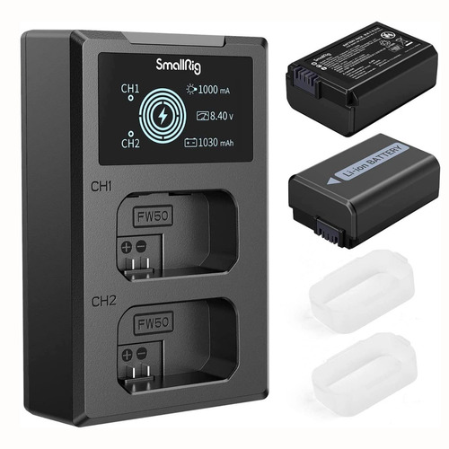 Kit Smallrig 2 Baterías Np-fw50 + Cargador @ Sony 7r 7s Rx10