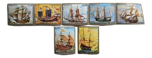 Paraguay Barcos, Serie Yv 1013-19 Antiguos 1972 Mint L18857
