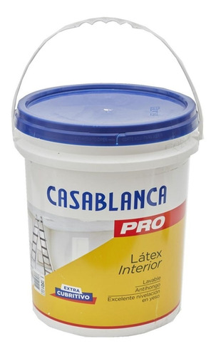 Pintura Látex Pro Interior Mate Blanco 20 L