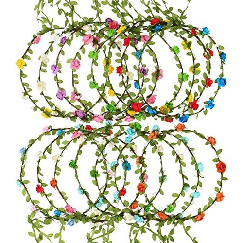 Eboot 15 Piezas Surtido Colores Guirnalda De La Flor De La C