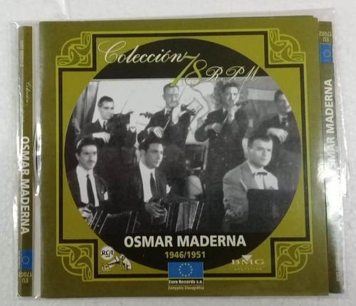 Oscar Maderna Coleccion 78 Rpm 1946/1951 Cd Excelente Kktu 