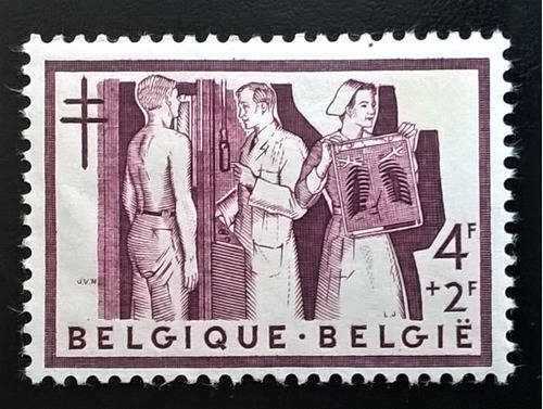 Bélgica, Sello Yv 1003 Anti Tuberculosis 1956 Nuevo L12855