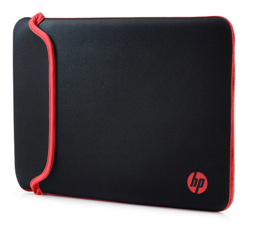 Funda Notebook Hp Reversible Rojo, Negro