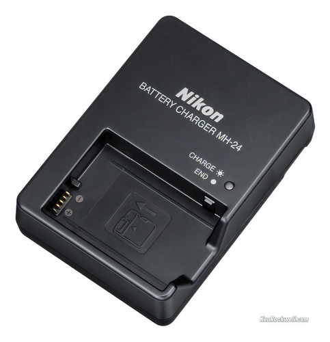 Carregador Nikon Para Bat-eria En-el14 Mh-24 Premera Linha Cor Preto