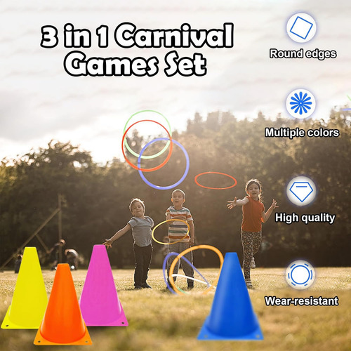 3 En 1 Juegos De Carnaval Combo Set Fiesta Juegos Festivos