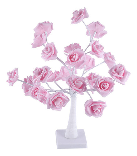 Lámpara Rosa Con Luces, Decoración, Regalo Para Mamá, Niña,