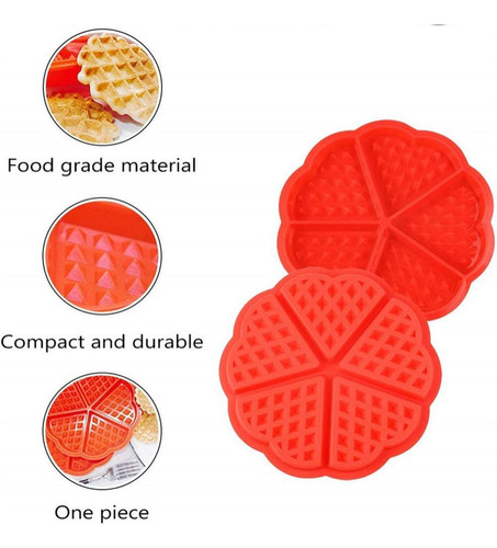 Molde De Gofres De Silicona Molde Para Muffins, Bandeja De