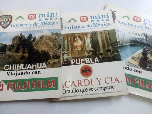 Mini Guía Turística De México Teleguía Lote De 3 Sinaloa Y +