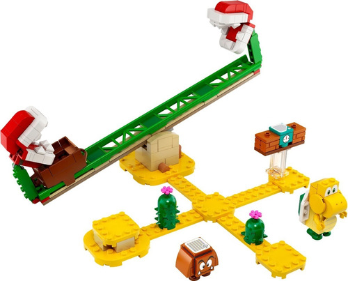 Blocos de montar LegoSuper Mario Piranha plant power slide expansion set 217 peças em caixa