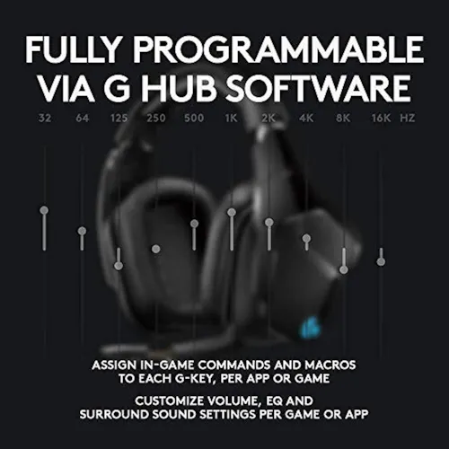 Auriculares Para Juegos Para Pc Logitech G935 Wireless Dts: